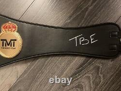 Floyd Mayweather Signed FULL SIZE Boxing Belt Autograph Inscription TBE. Beckett