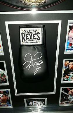 Floyd Mayweather Signed GLOVE Autograph LUXURY Display and boxing Belt