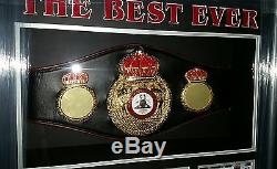 Floyd Mayweather Signed GLOVE Autograph LUXURY Display and boxing Belt