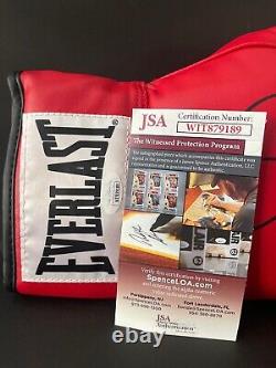 Floyd Mayweather Signed Red Leather Boxing Glove JSA WIT879189