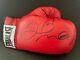 Floyd Mayweather Signed Red Leather Boxing Glove Wit879140