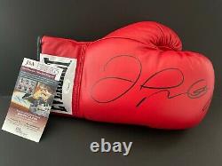 Floyd Mayweather Signed Red Leather Boxing Glove WIT879216