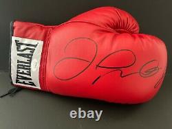 Floyd Mayweather Signed Red Leather Boxing Glove WIT879216