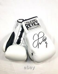 Floyd Mayweather Signed Reyes Boxing Glove Las Vegas Signing Photo Proof