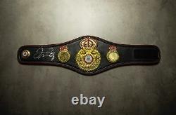 Floyd Mayweather Signed WBA Mini Belt Proof Genuine Signature AFTAL COA