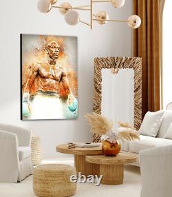 Floyd Mayweather -Splash style, Original art on deep rich gloss photo wood panel