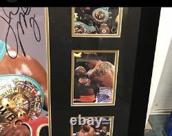 Floyd Mayweather TMT Hand Signed+ COA-Lifetime Guarantee Framed Photo Proof