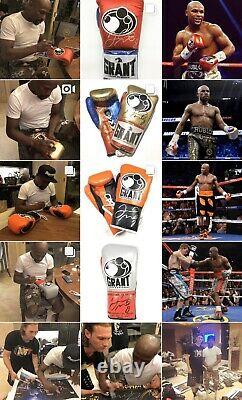 Floyd Mayweather TMT Signed Glove $£¥ Photo Proof Private Signing TMT C. O. A