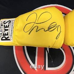 Floyd Mayweather WBC WBA Signed Pair Reyes Boxing Glove Autographed BAS COA