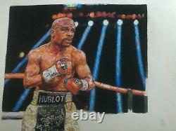 Floyd Mayweather coloured pencil drawing