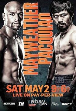 Floyd Mayweather vs Manny Pacquiao Poster Framed Boxing NEW USA