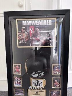 Floyd mayweather signed glove Conor Mcgregor Fight With COA