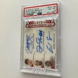 Leaf Manny Pacquiao Floyd Mayweather Jr Conor McGregor St-Pierre Auto Card PSA 8