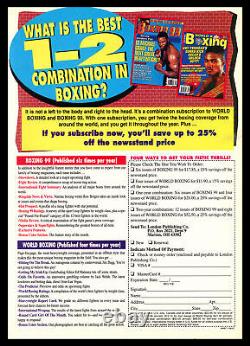 Mayweather Jr, De La Hoya & Mosley Autographed Boxing 99 Magazine Beckett