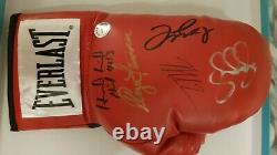 Multi Signed Boxing Glove Muhammad Ali, Floyd Mayweather, Manny Paquio, George