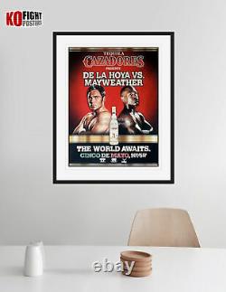 OSCAR DE LA HOYA vs. FLOYD MAYWEATHER JR Official Fight Sponsors Boxing Poster