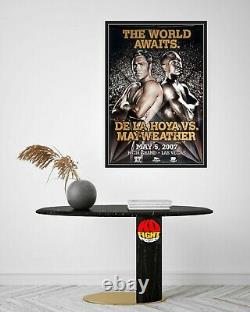 OSCAR DE LA HOYA vs. FLOYD MAYWEATHER JR Original Onsite Boxing Poster 30D
