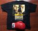Official 2007 Floyd Mayweather Vs Ricky Hatton Hand Signed Glove & Event Shirt