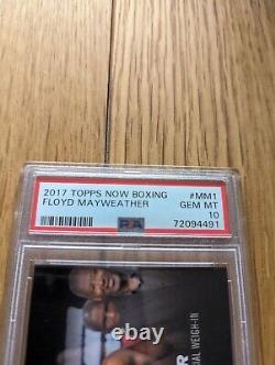PSA 10 2017 Topps Now #MM1 Floyd Mayweather Weigh-In Conor McGregor Gem Mint