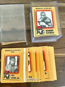 PSA 9 1997 Brown's Boxing Floyd Mayweather Jr ROOKIE RC #51 AND SET