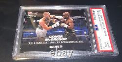 PSA 9 Conor McGregor vs Floyd Mayweather 2017 Topps Now Card MM5 Lasts 10 rounds