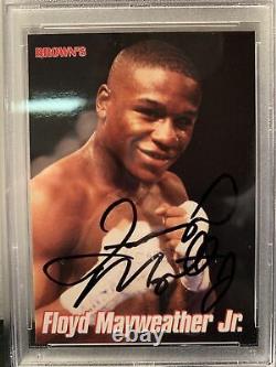PSA Authentic Floyd Mayweather Signed 1999 Browns Bonus Card 2nd Rookie Card