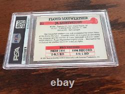 RARE 1997 BROWN'S FLOYD MAYWEATHER JR. ROOKIE #51 Boxing Card PSA 9