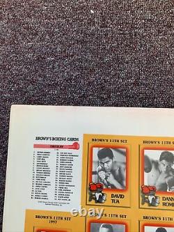 RARE Browns 11th Set Uncut Sheet Featuring the Floyd Mayweather Rookie Card