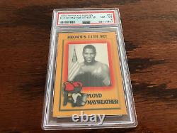 Rare 1997 Brown's Floyd Mayweather Jr. Rookie Boxing Card Psa 8