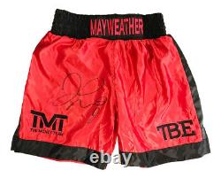 Signed Floyd Mayweather Boxing Shorts World Champion TMT Autograph +COA