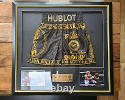 Signed, Framed, Floyd Mayweather Shorts / Trunks with Certificate Of Authenticity