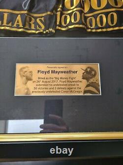 Signed, Framed, Floyd Mayweather Shorts / Trunks with Certificate Of Authenticity
