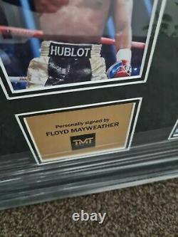 Signed Framed Floyd Mayweather Trunks With Coa