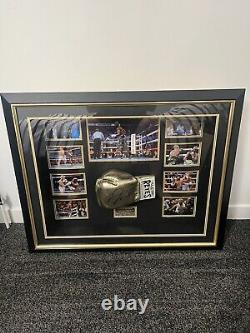 Signed boxing memorabilia framed