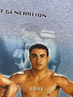 Vintage 2001 Floyd Mayweather Julio Chavez Jr Shirt Boxing Rap Tee Medium Tyson