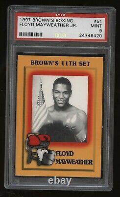 1997 Brown’s Boxing 11th Set Base #51 Floyd Mayweather Jr Rc! Psa 9 Menthe! Tbe