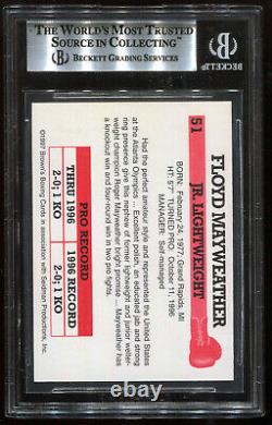 1997 Browns Boxing Floyd Mayweather Jr #51 Bgs 9 Psa Hof Hall Of Fame Rc Rookie