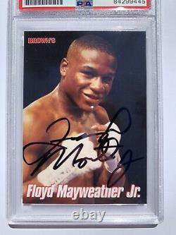1999 Floyd Mayweather Signé Browns Bonus Card 2ème Rookie Card Psa Authentic