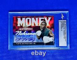 1/1 Floyd Mayweather Jr Signé Auto 2018 Leaf Sports Heroes Prismatic Red