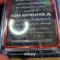 2022 Feuille Décadence 1948 Floyd Mayweather Rouge Auto #1/3 48L-FM1