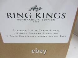 2023 Leaf Ring Kings Memorabilia Edition Mike Tyson / Foreman & Floyd Mayweather