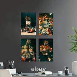 Affiche de boxe de Muhammad Ali, Mike Tyson, Floyd Mayweather et Canelo Alvarez