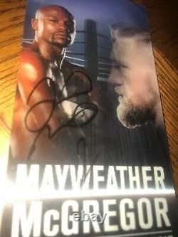 Authentique Floyd Mayweather Conor Mcgregor Ufc Boxing Vip Ticket 26/08/2017 Signé