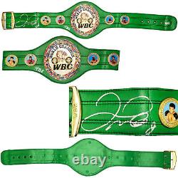 Ceinture de boxe WBC dédicacée par Floyd Mayweather Jr. TBE Beckett 221650