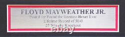 Ceinture de championnat WBC encadrée autographiée par Floyd Mayweather Jr Beckett 224817