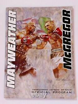 Conor McGregor contre Floyd Mayweather Programme officiel de boxe Programme 2017 UFC