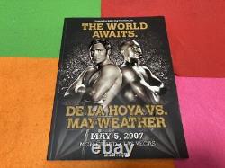 Dépliant de combat mondial de boxe gratuit entre Oscar De La Hoya et Floyd Mayweather