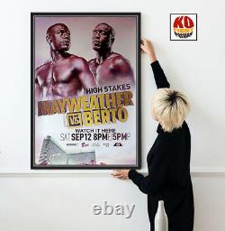 FLOYD MAYWEATHER JR contre ANDRE BERTO Affiche originale du combat de boxe Showtime 30D