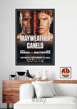 FLOYD MAYWEATHER JR contre CANELO ALVAREZ Affiche de combat de boxe originale sur place 30D