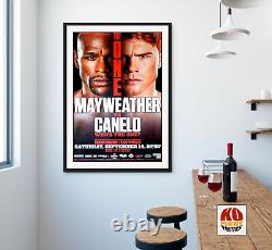 FLOYD MAYWEATHER JR contre CANELO ALVAREZ Affiche originale du combat de boxe de CCTV 30D